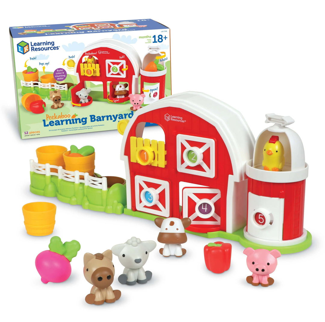 Learning Resources - Peekaboo Learning Barnyard Playset