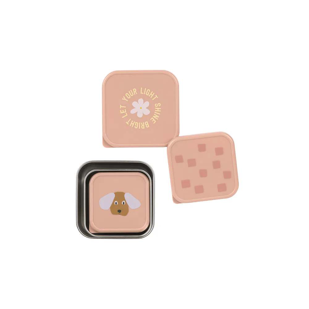 Lassig - Snackdoosjes Stainless Pattern (3pack) | Party Rose