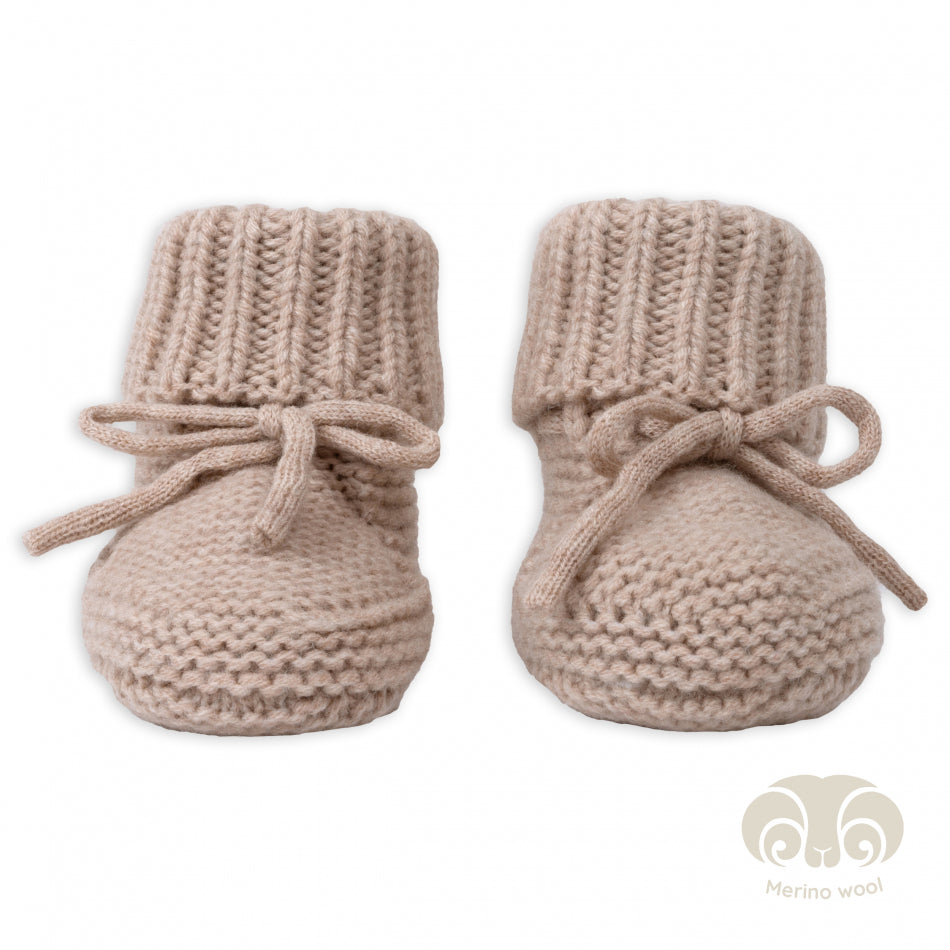 Lodger - Babyslofjes Slipper Merino Wol | Beige