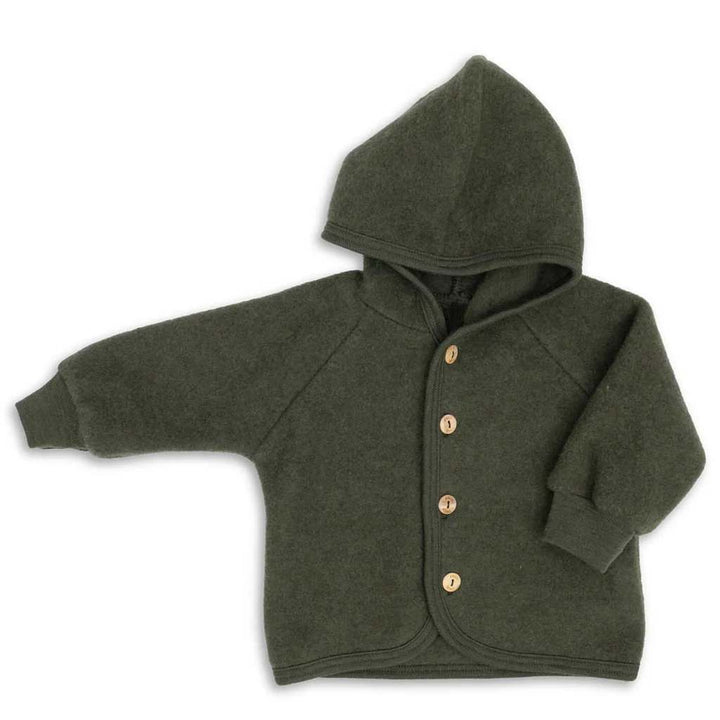 Engel - Fleece Jas Met Kap | Reed Melange