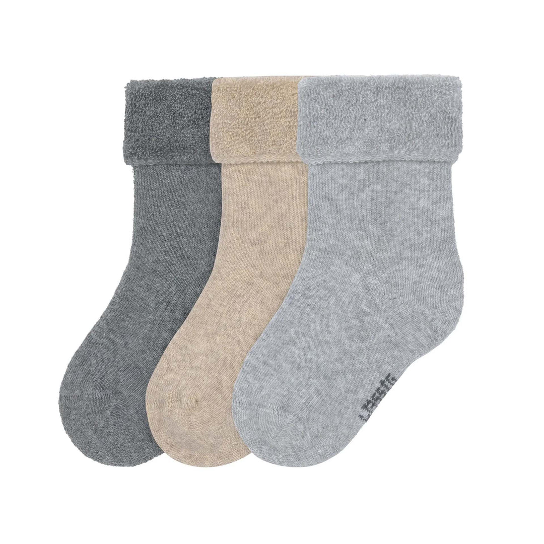 Lassig - Sokken Terry Grey Maat 12-14 (3pack)