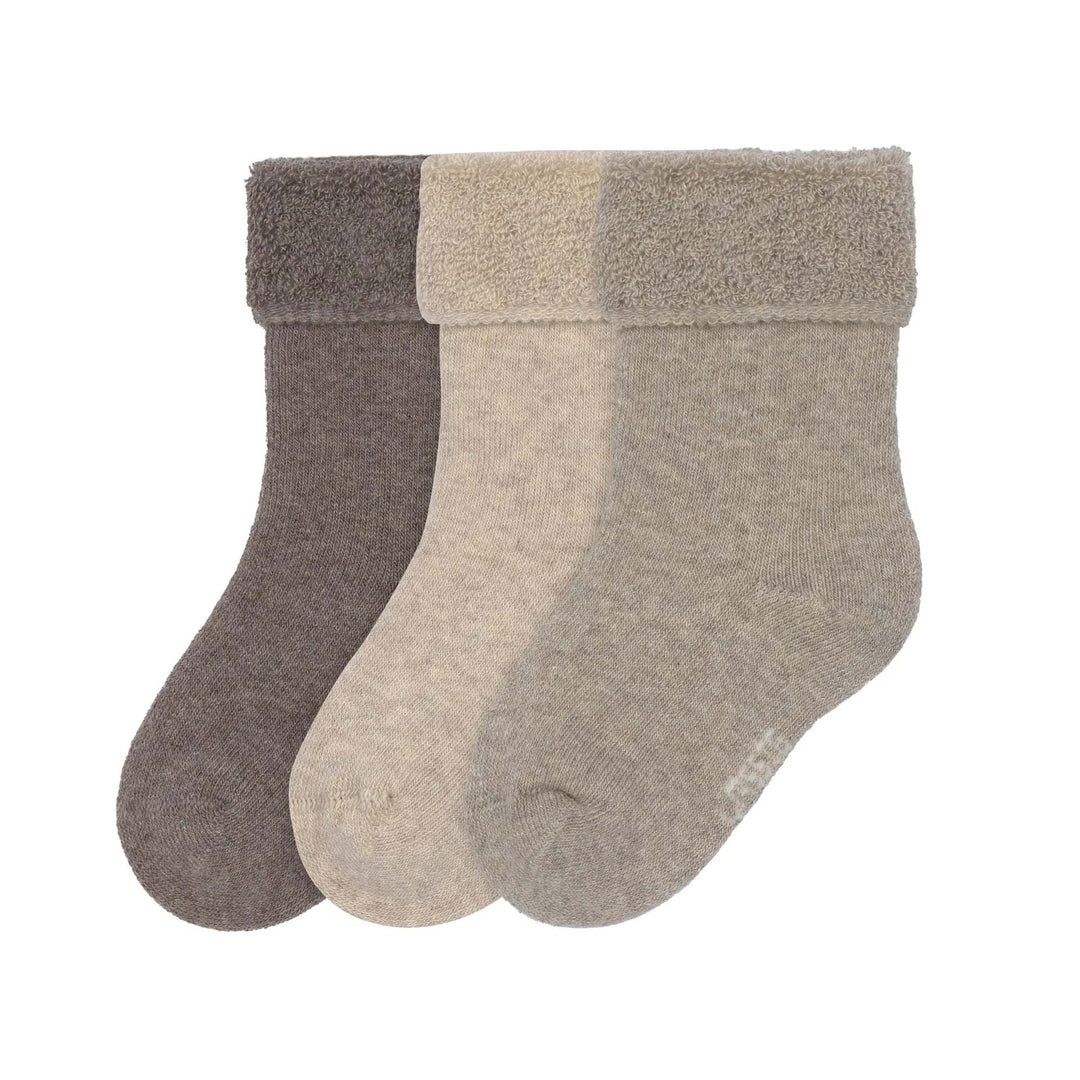 Lassig - Sokken Terry Brown/Beige Maat 15-18 (3pack)