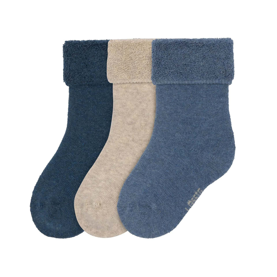 Lassig - Sokken Terry Blue Maat 15-18 (3pack)