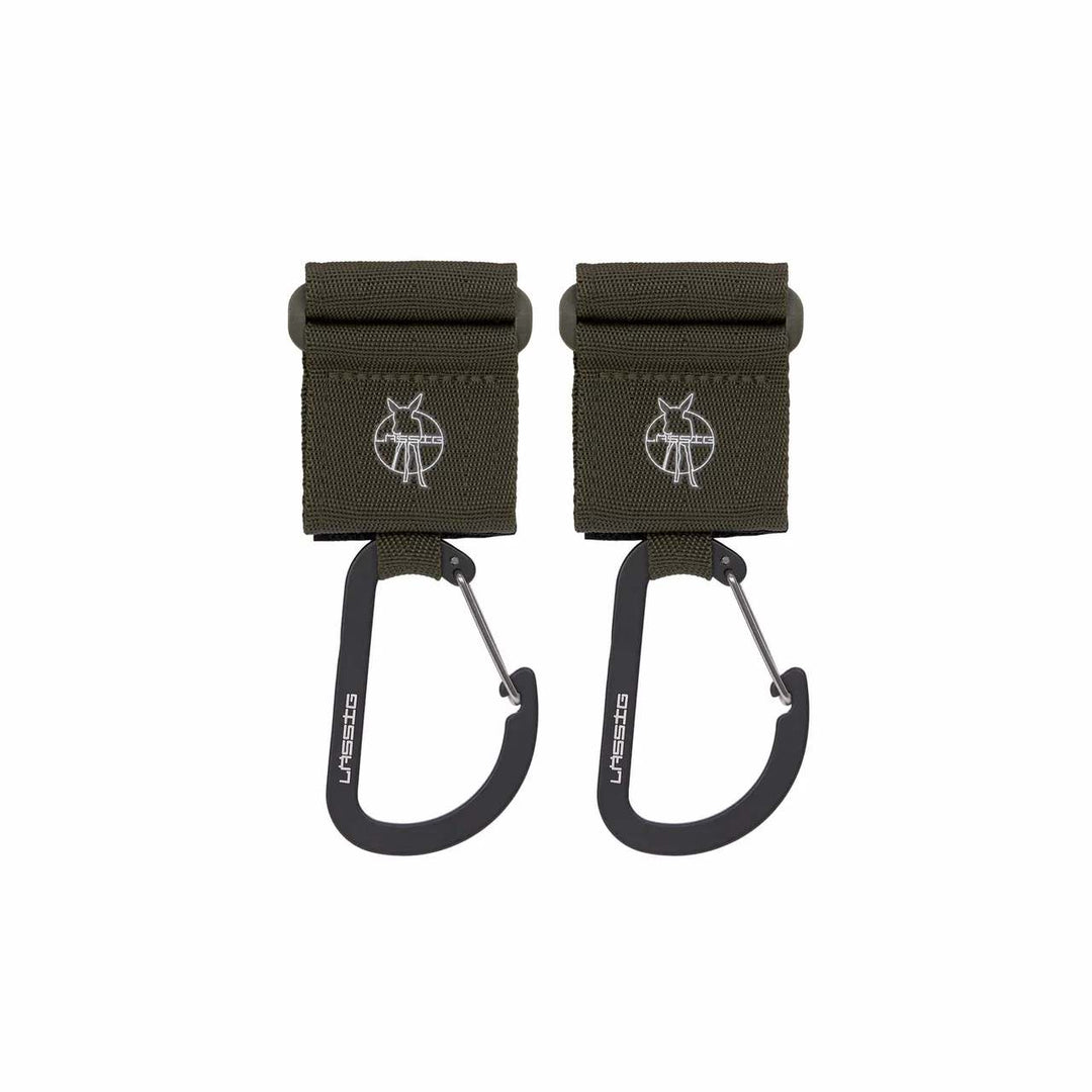 Lassig - Kinderwagenhaken Cas (2pack) | Olive