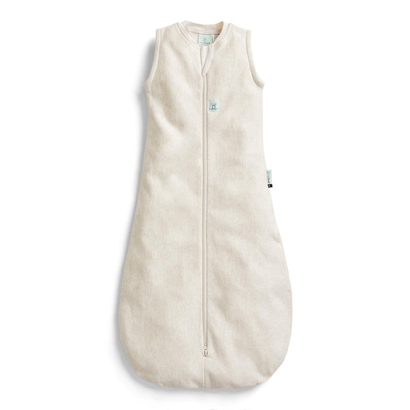 Ergopouch - Slaapzak Jersey Mouwloos 1.0 TOG Oatmeal Marle | Maat 8-24m