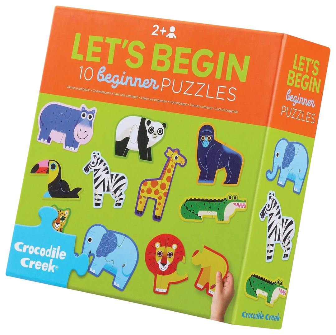 Crocodile Creek - Let's Begin Puzzel 2 stuks | Jungle