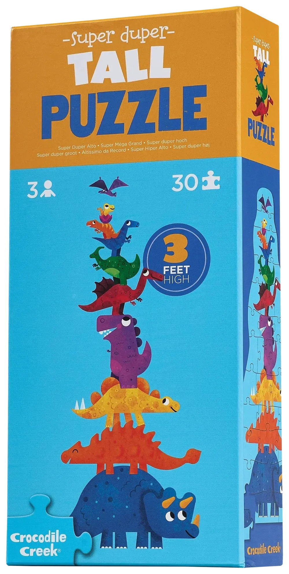 Crocodile Creek - Super Duper Tall Puzzel 30 stuks | Dinosaurussen