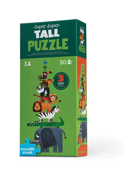 Crocodile Creek - Super Duper Tall Puzzel 30 stuks | Jungle