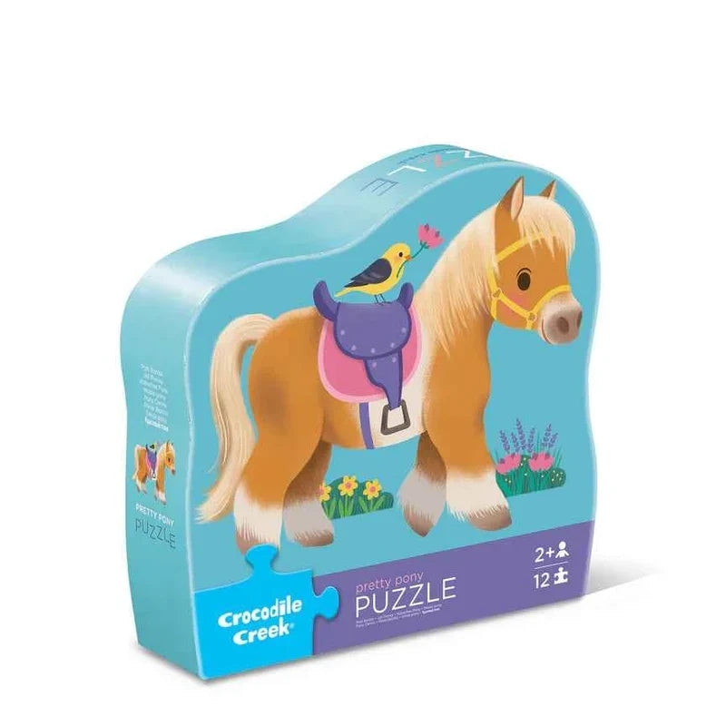 Crocodile Creek - Shaped Box Puzzel 12 stuks | Pony