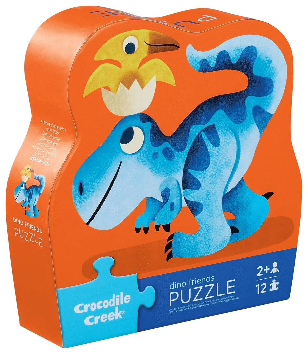 Crocodile Creek - Shaped Box Puzzel 12 stuks | Dinovrienden
