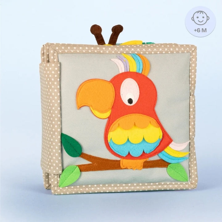 Jolly Designs - Voelboekje Sprankelende Papegaai