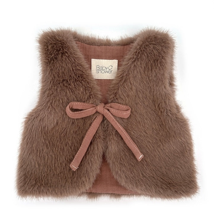 Babyshower - Cardigan Maat 1-3m | Plushy Moka