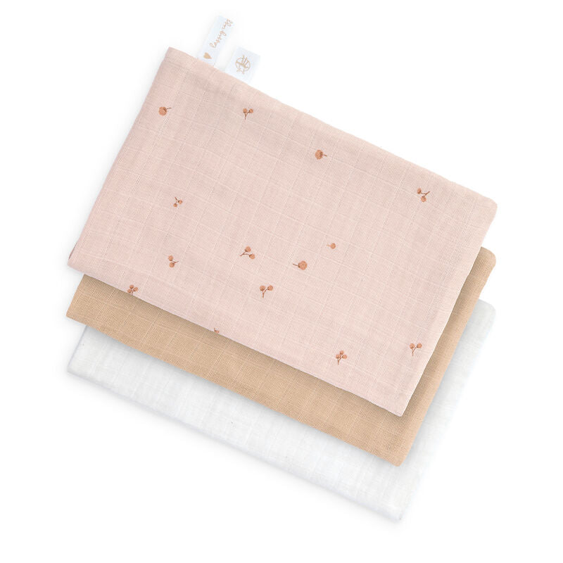 Lassig - Washandjes (3pack) Cozy Loved Ones | Macaron