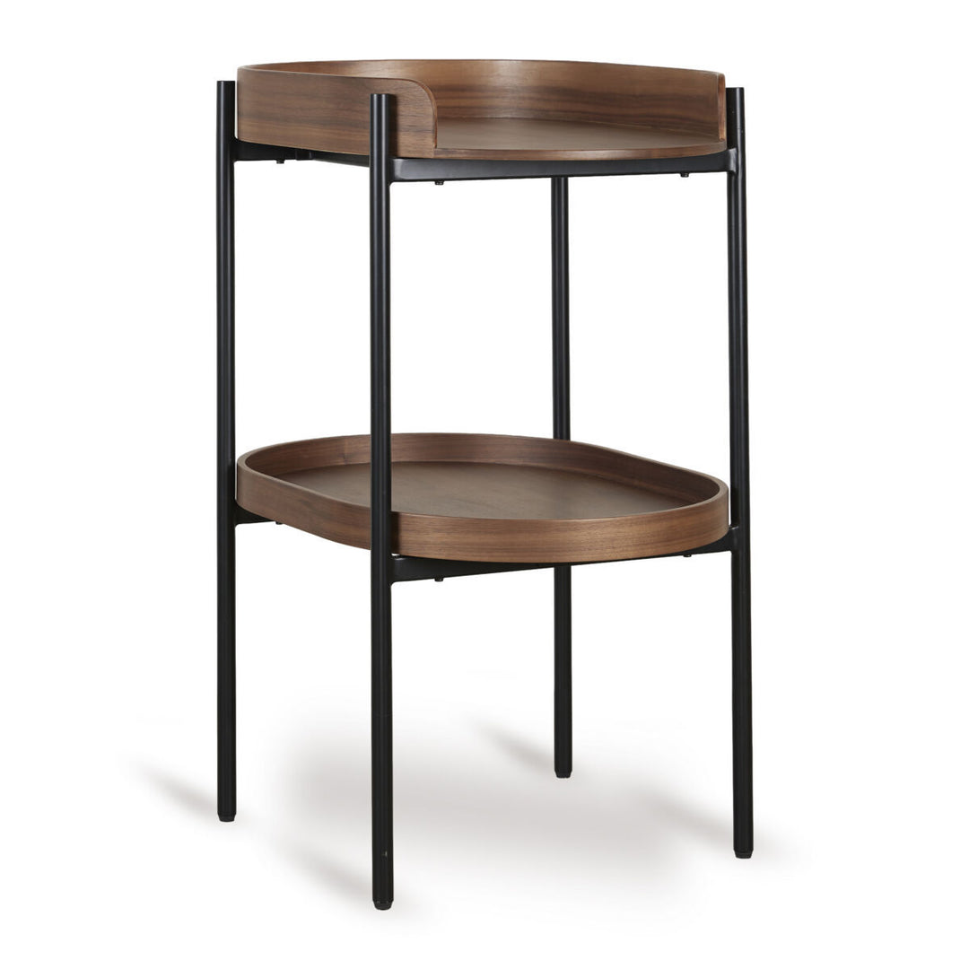 Quax - Luiertafel Egg | Walnut/Black