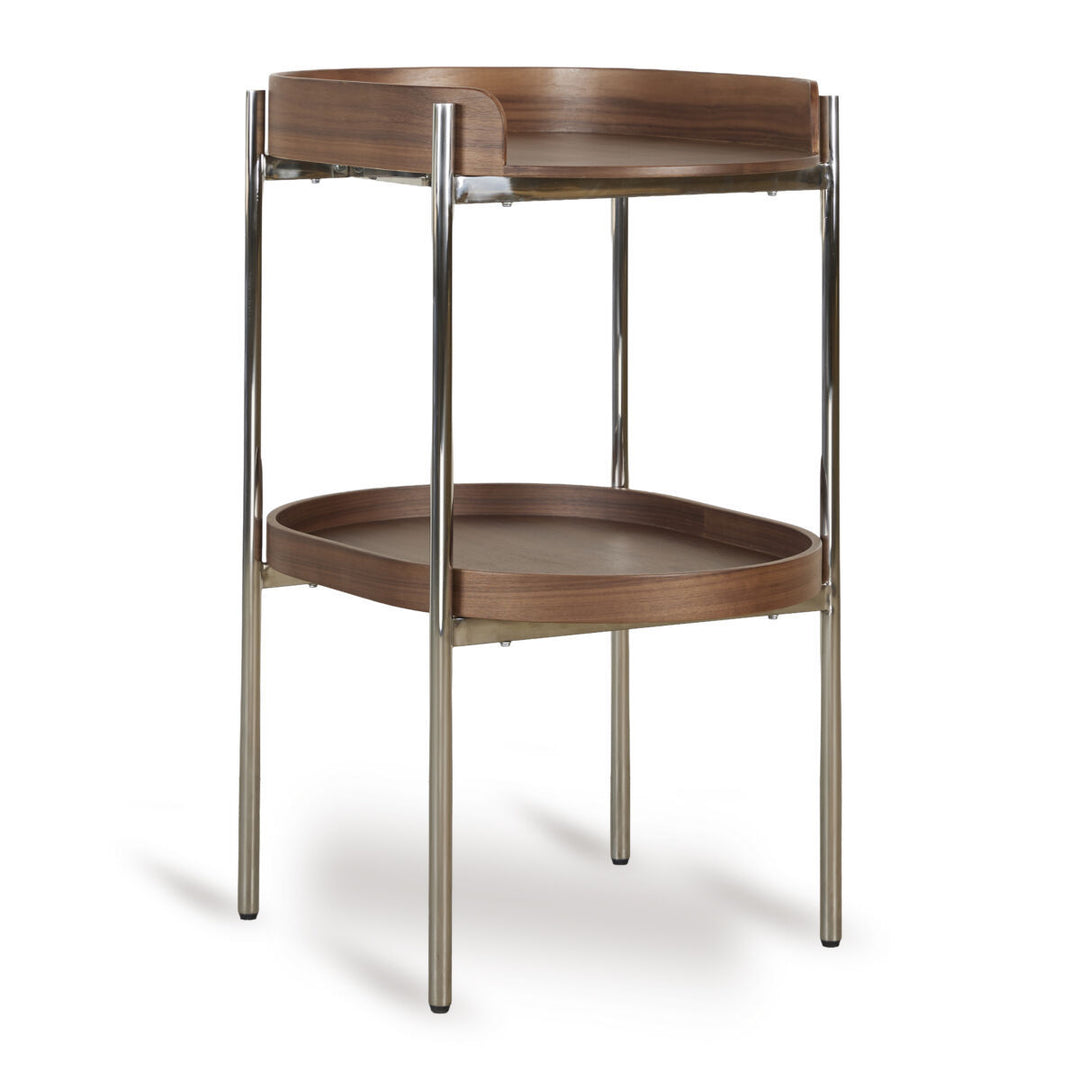 Quax - Luiertafel Egg | Walnut/Chrome