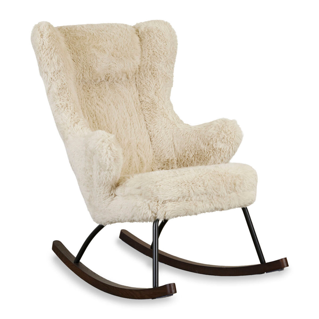 Quax - Schommelstoel Adult De Luxe | Pluche Chalk