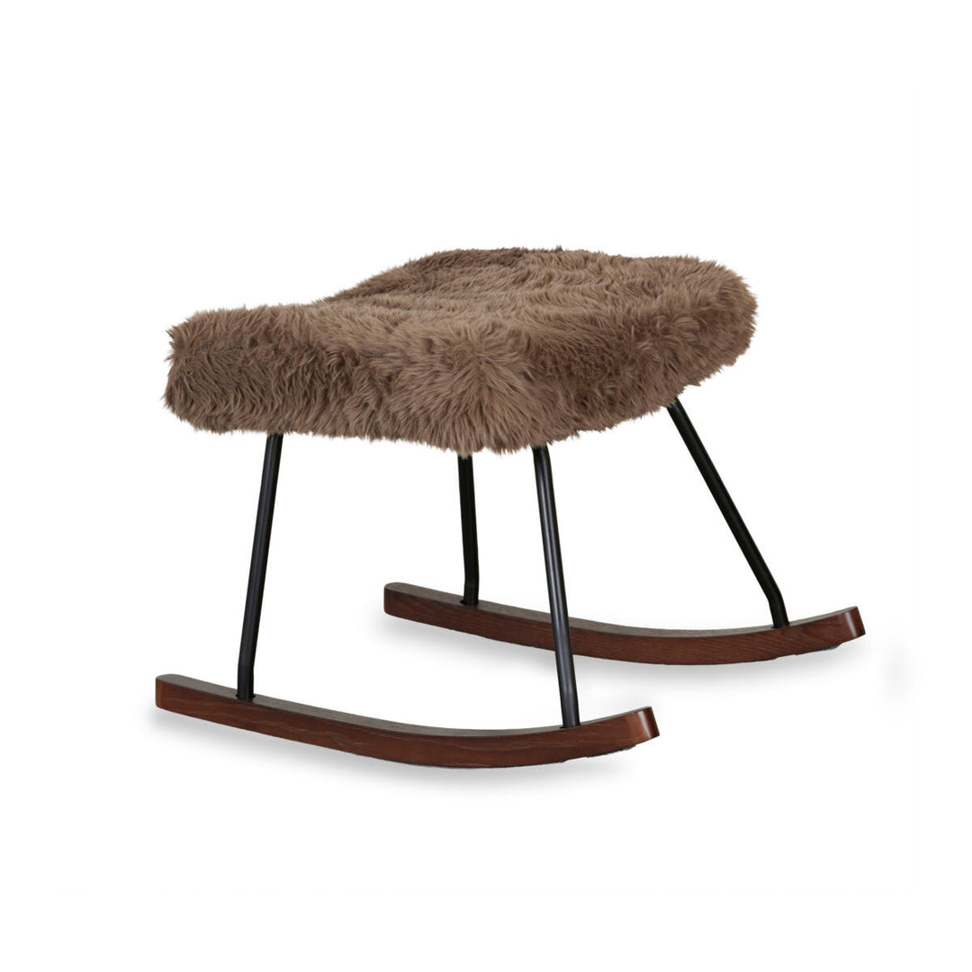 Quax - Hocker De Luxe | Pluche Espresso