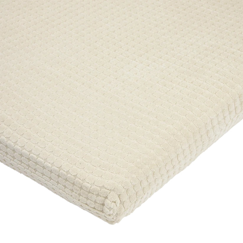 Meyco - Hoeslaken Deluxe Jacquard 75x95cm | Pebble Soft Sand