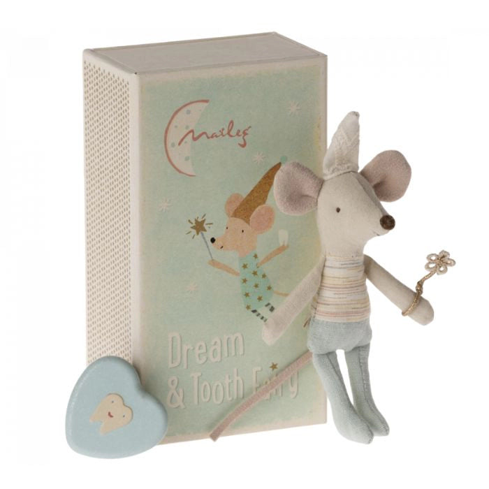 Maileg - Knuffel Muis Tandenfee Little Brother | In Matchbox