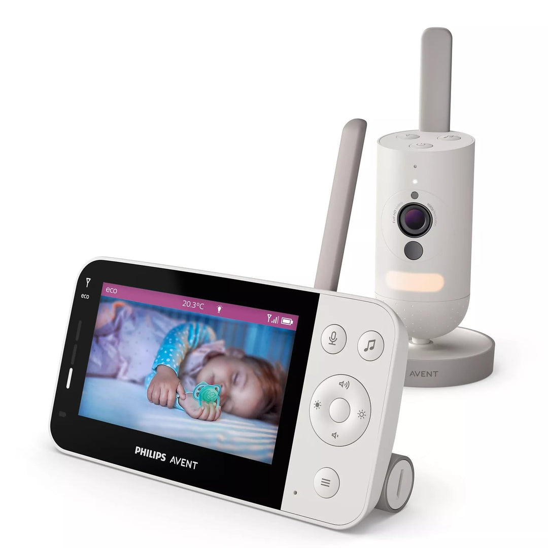 Avent Babyfoon SCD921/26 met Secure Connect, full HD-camera met nachtzicht en Monitor+ app voor wereldwijde verbinding.