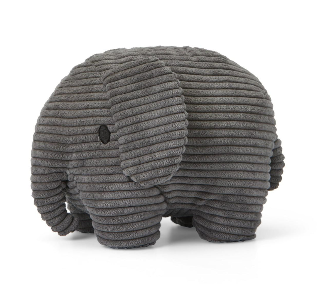 Knuffel Elephant Corduroy Grey 23 cm