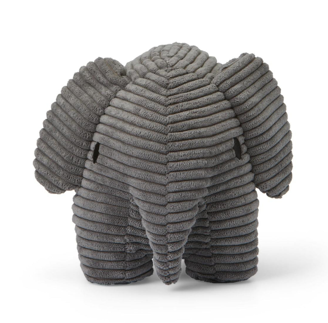 Knuffel Elephant Corduroy Grey 21 cm