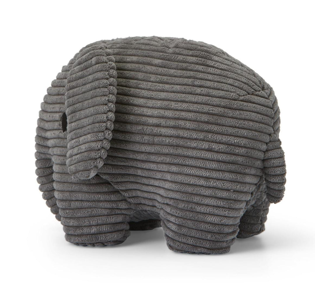 Knuffel Elephant Corduroy Grey 21 cm