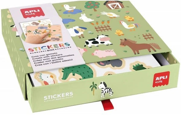 Apli - Doos Met Stickers Dieren En Hun Habitat