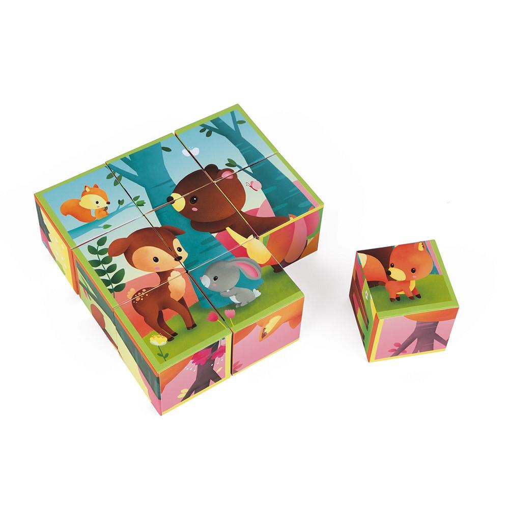 Blokken Kubkid Forest Animals (9stuks)