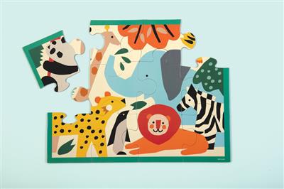 Mudpuppy - Puzzel In Tasje 12 Stuks | Zoodieren