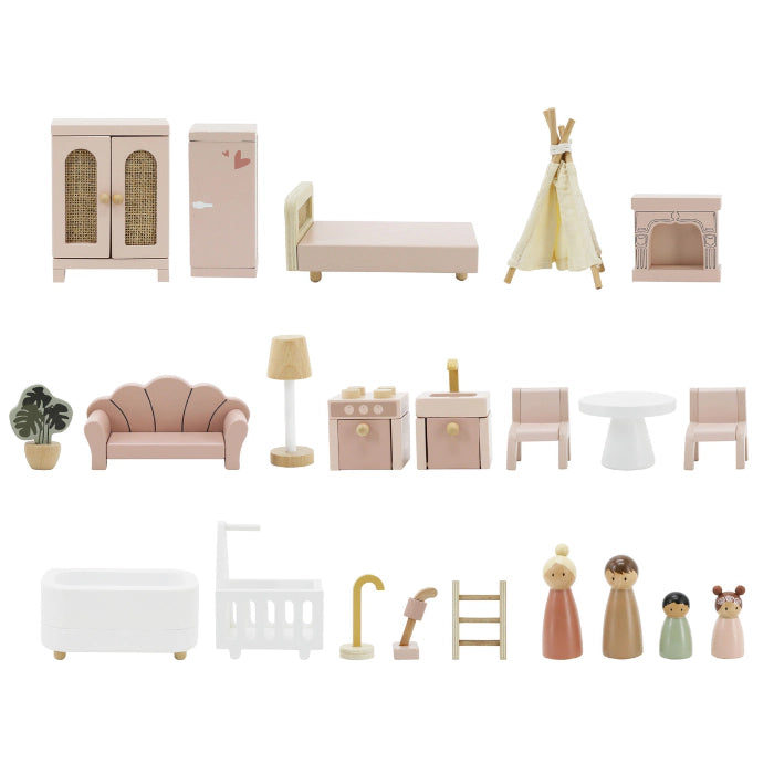 Label Label - Poppenhuis | Roze