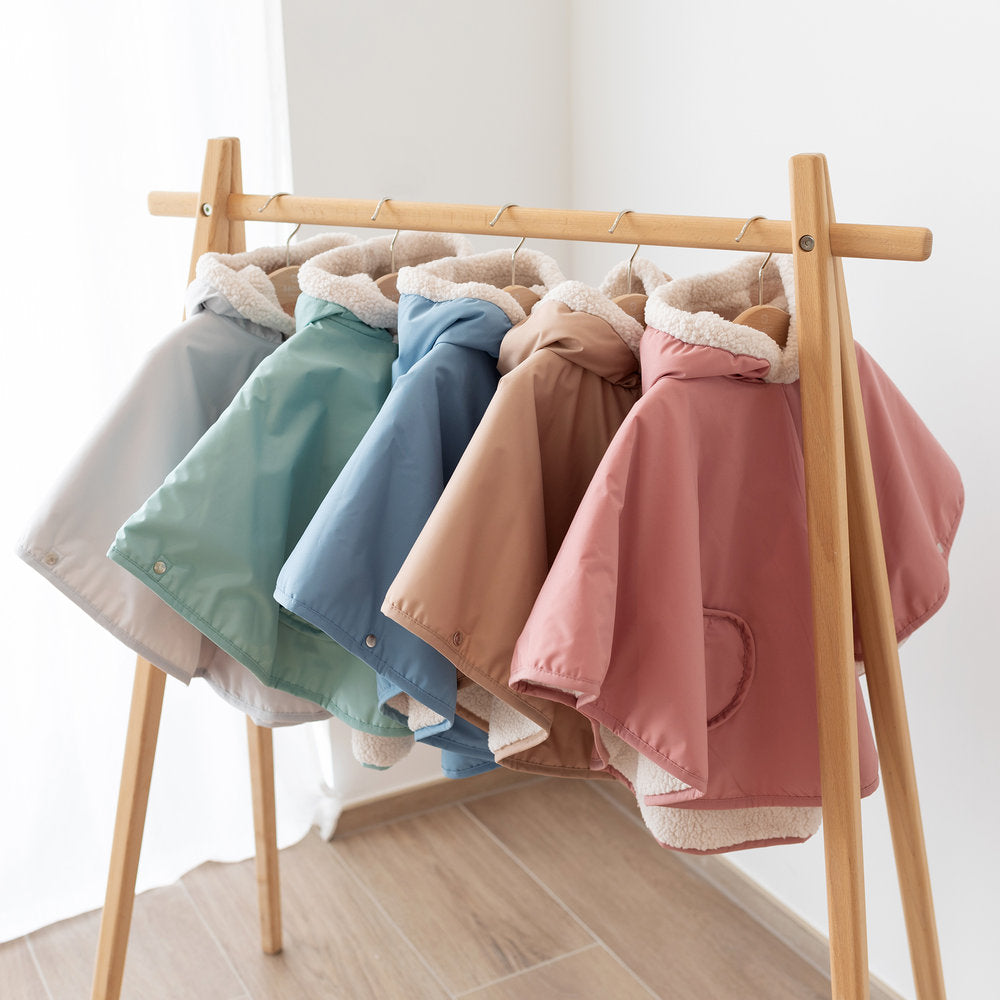 Bemini reisponcho Waterproof Teddy Rainy Natural voor baby’s en peuters van 9-36 maanden