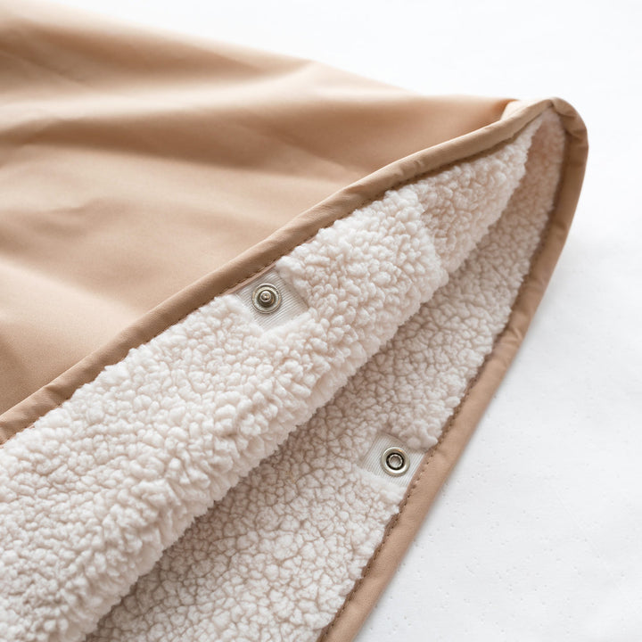 Bemini reisponcho Waterproof Teddy Rainy Natural voor baby’s en peuters van 9-36 maanden