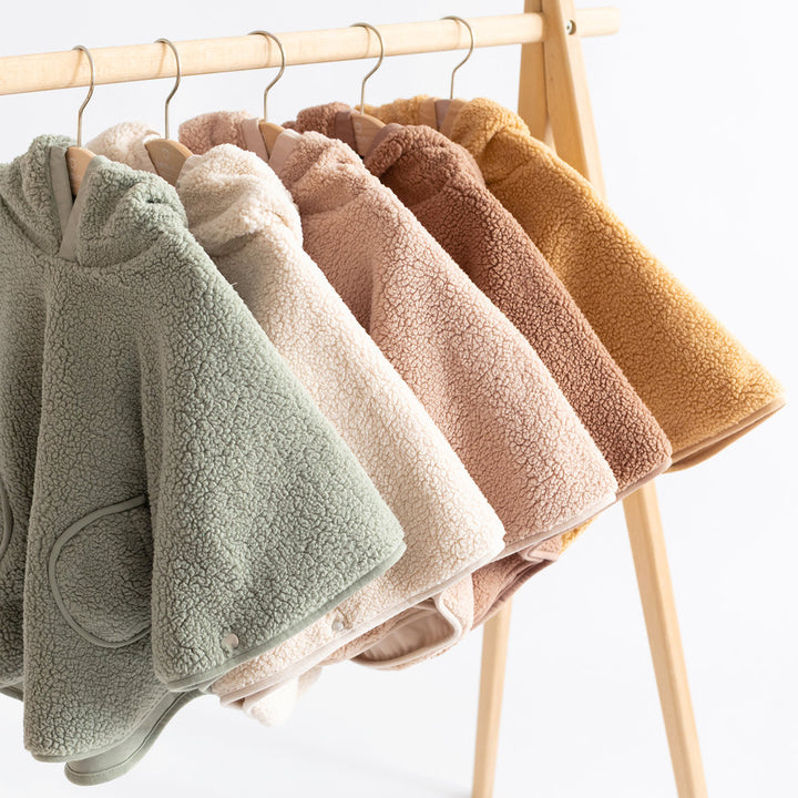 Bemini reisponcho Teddy Pady Jersey Ficelle voor baby’s en peuters van 9-36 maanden