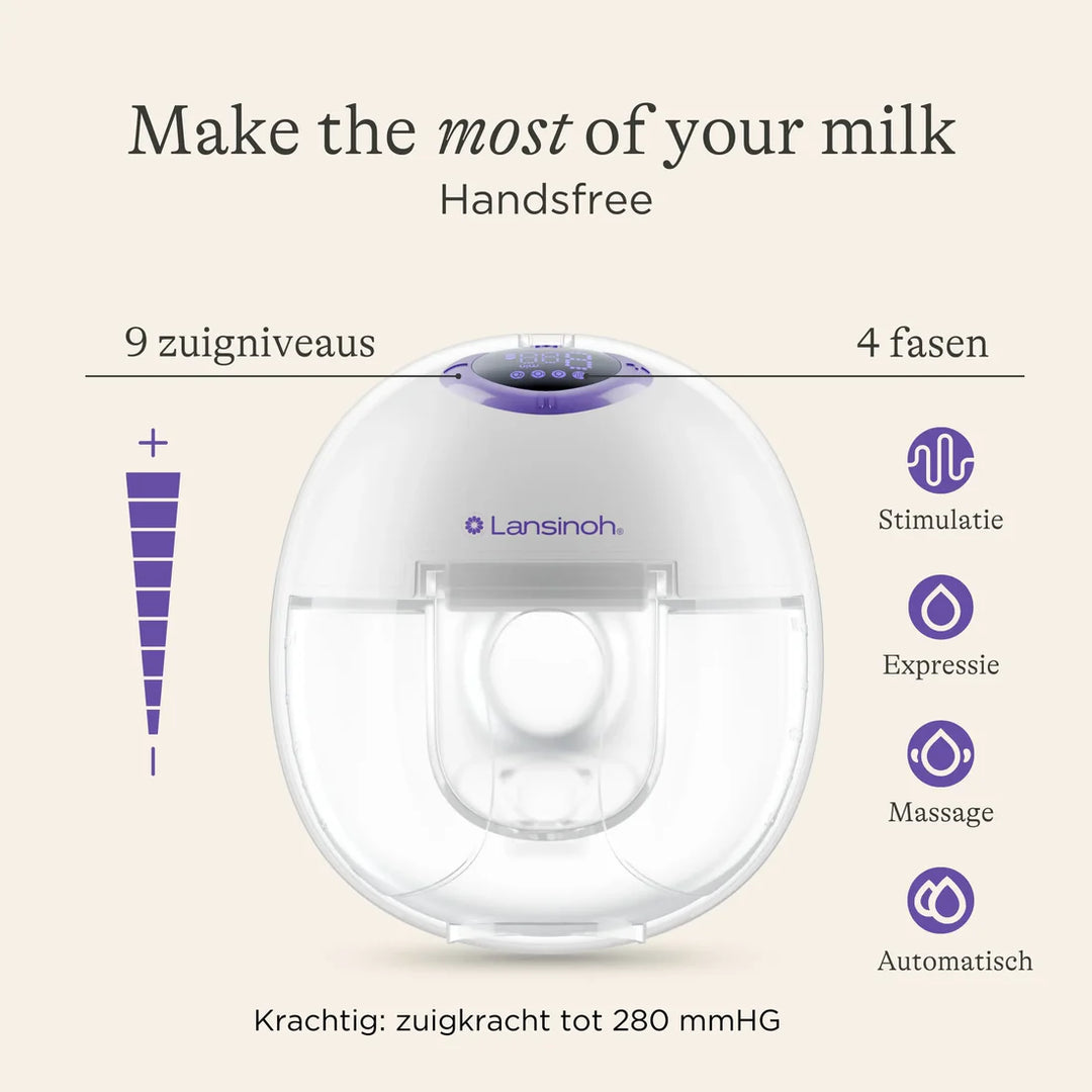 Lansinoh - Borstkolf Draadloos Double | Handsfree & Stil