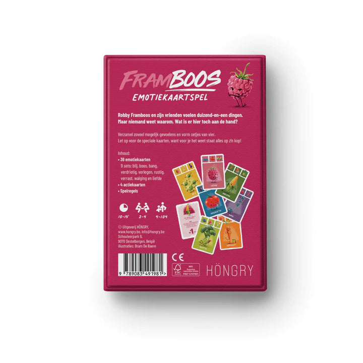 Hongry - Kaartspel Emotie Framboos
