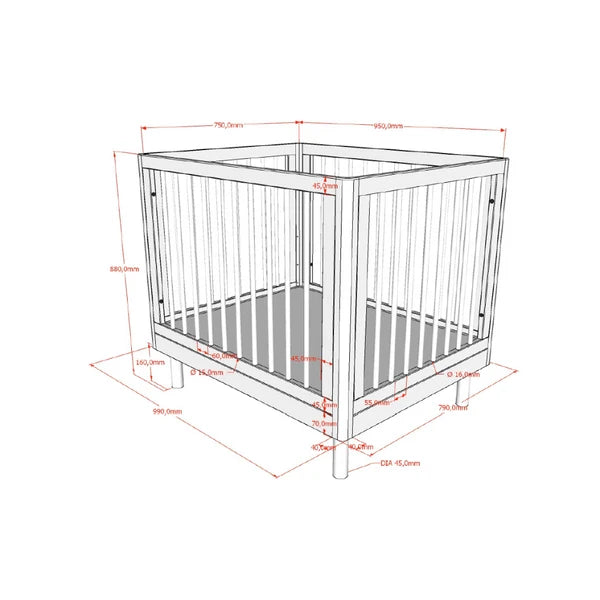 Jaxx - Park Forrest Oak 95 x 75 cm | Eik