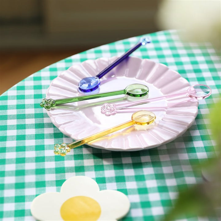Klevering Scallop Large bord in pastelkleuren met schulprand