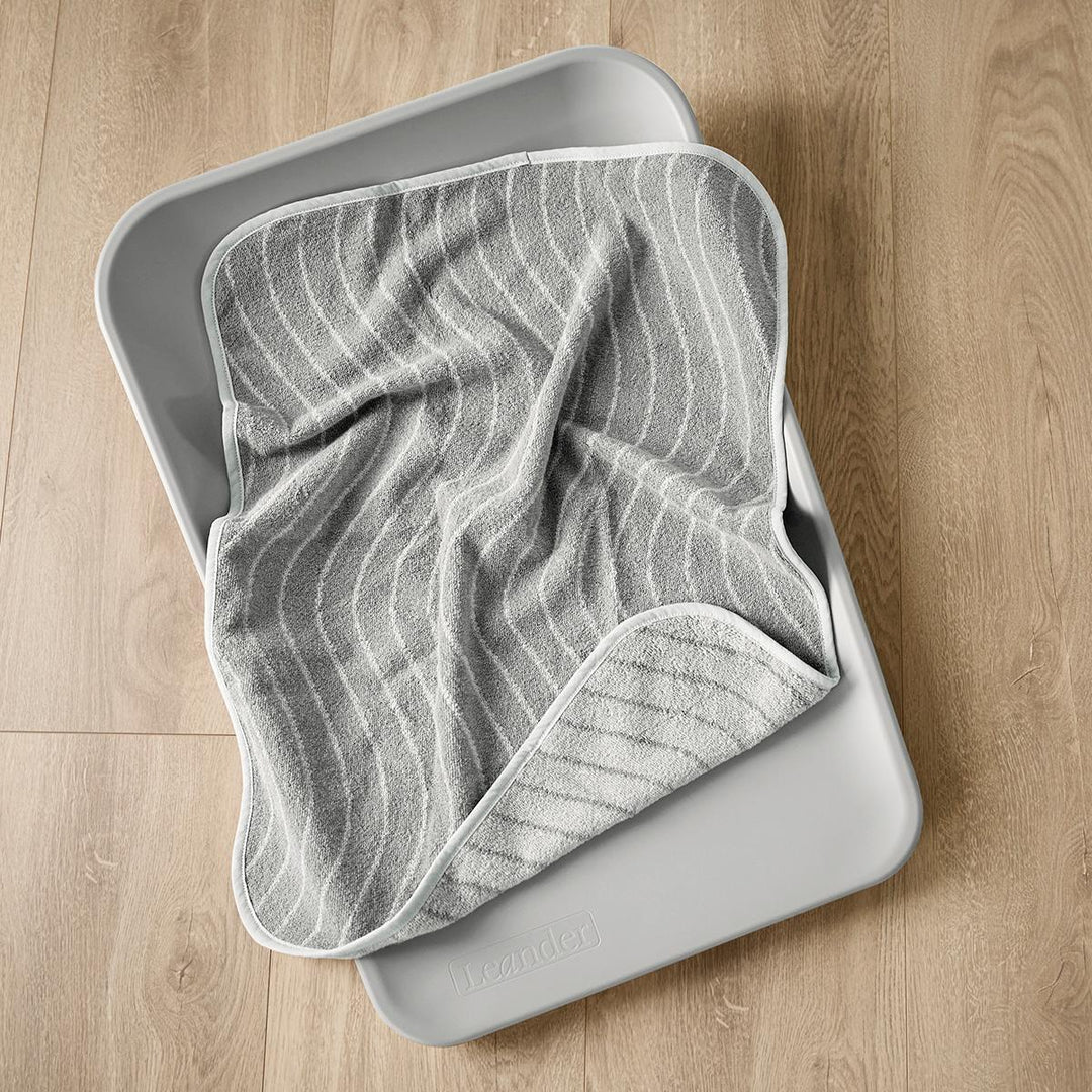 Leander - Topper Waskussen Woodland Organic Cotton | Cool Grey