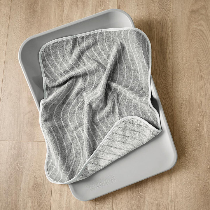 Leander - Topper Waskussen Woodland Organic Cotton | Cool Grey