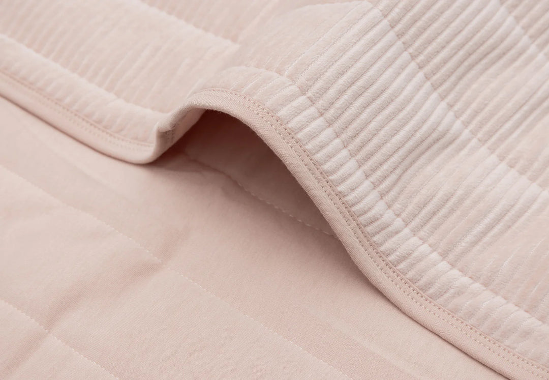Jollein wiegdeken Velvet Rib 75x100cm in Wild Rose, dubbelzijdig