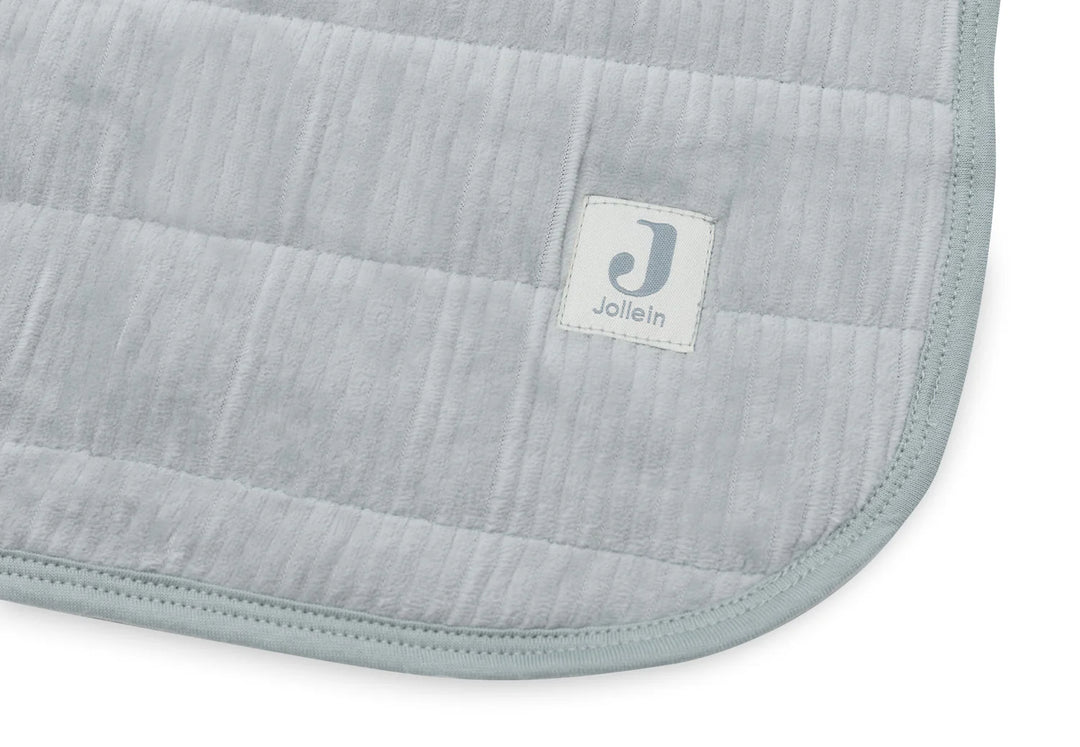 Jollein wiegdeken Velvet Rib 75x100cm in Sea Green, dubbelzijdig
