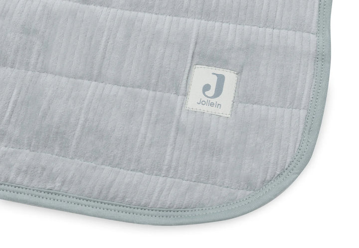 Jollein wiegdeken Velvet Rib 75x100cm in Sea Green, dubbelzijdig