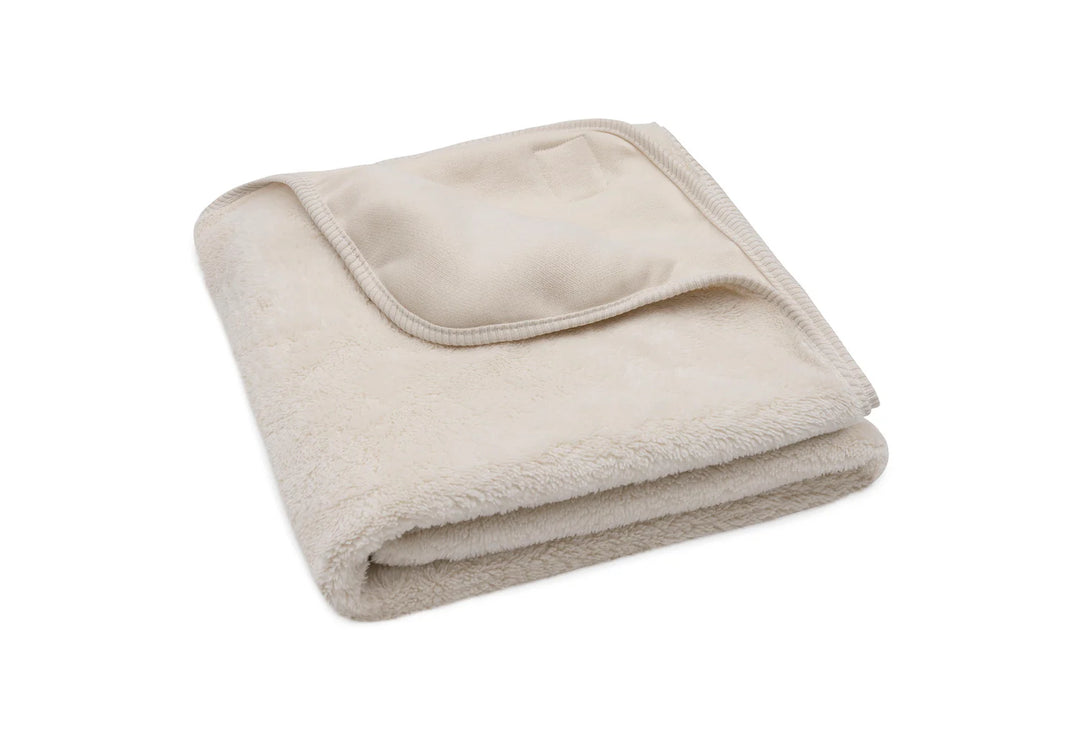 Jollein wiegdeken Basic Jersey Sherpa 75x100cm in Oatmeal