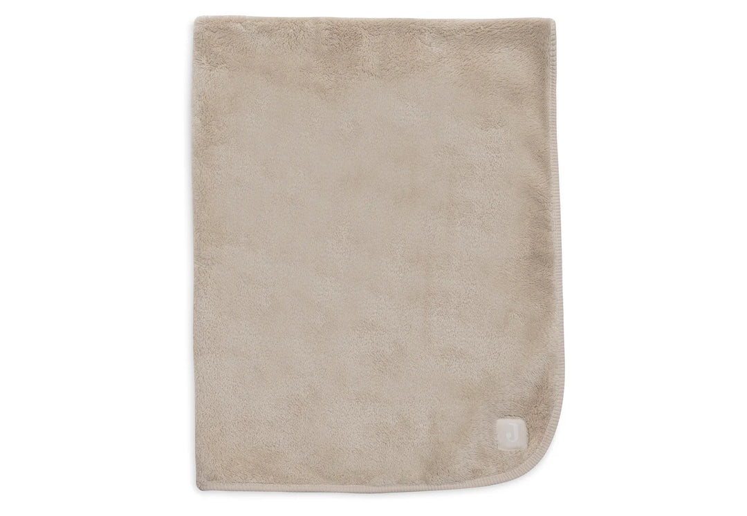 Jollein wiegdeken Basic Jersey Sherpa 75x100cm in Warm Sand