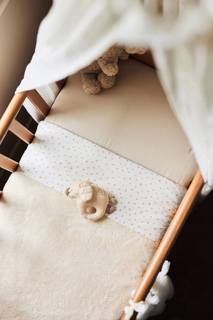 Jollein ledikantdeken Basic Jersey Sherpa 100x150cm in Oatmeal