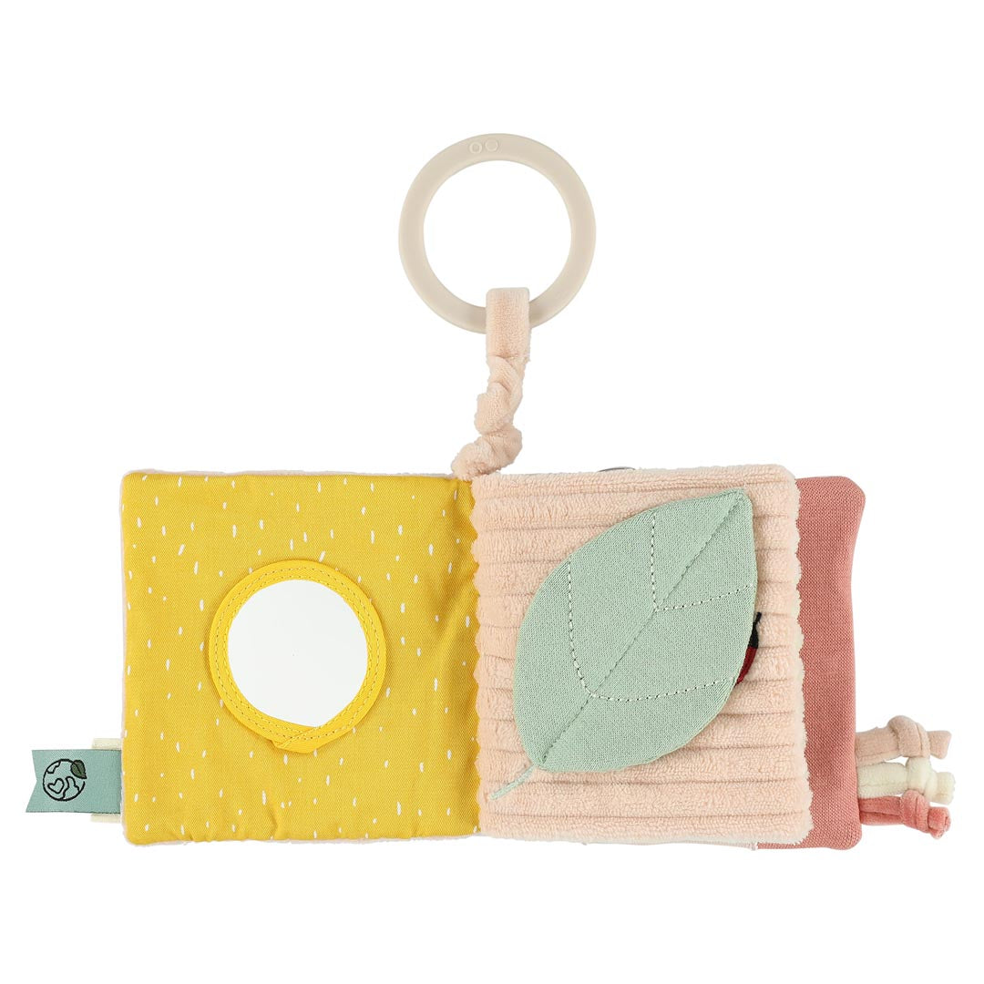 Trixie kinderwagenboekje Sensory Mrs. Cat met spiegel, texturen en kraaltjes