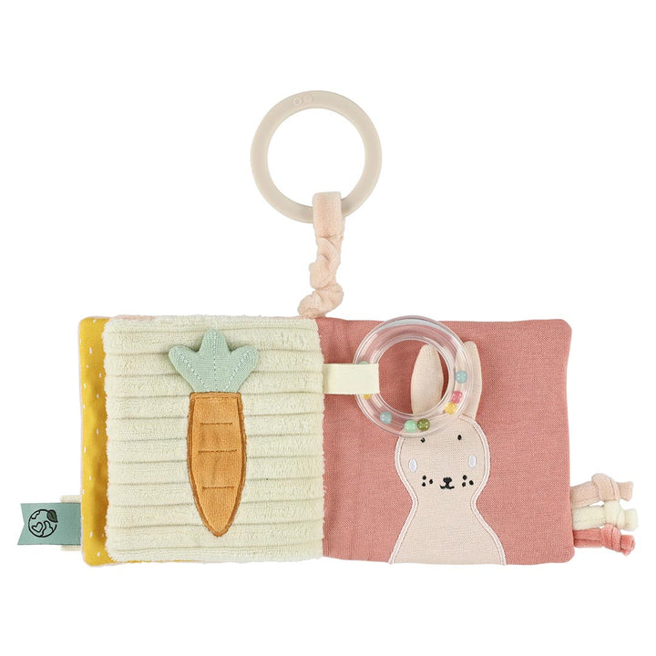 Trixie kinderwagenboekje Sensory Mrs. Cat met spiegel, texturen en kraaltjes