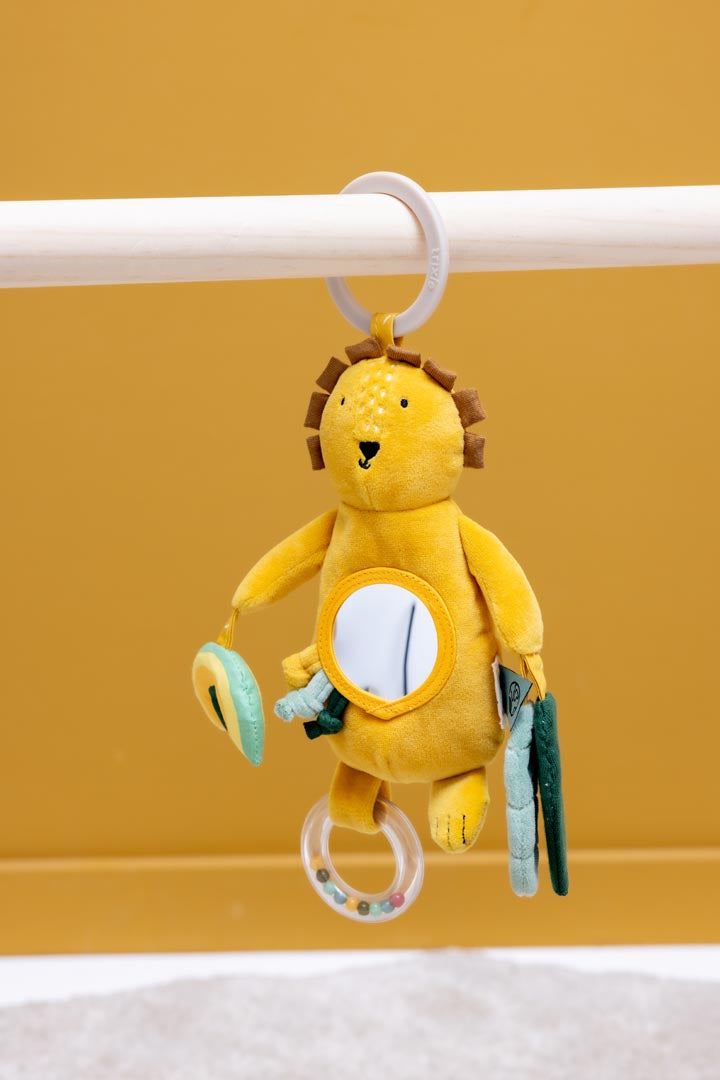 Trixie hangend activiteitenspeeltje Mr. Lion met spiegel, kralen en knisperend papier