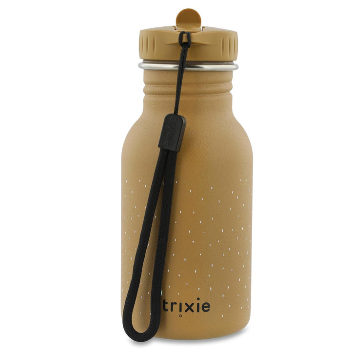 Roestvrij stalen drinkfles 350 ml met Mr. Bear print en draagkoord